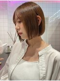韓国前髪顔周り×切りっぱなしボブ【心斎橋/髪質改善】