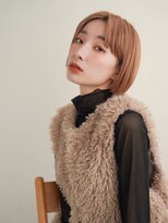 ジュール 新宿三丁目(Joule)&nbsp;マチルダボブ/ピンクベージュ/前髪/インナーグレージュ/新宿