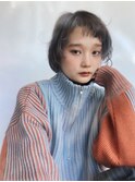 ショートバングミニボブ