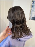 20代30代コントラストハイライトアッシュベージュ