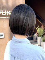 ラフ 新宿(Laff)&nbsp;似合わせカット前下がりボブ切りっぱなしボブショート縮毛矯正