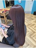 ロング×レッドブラウン