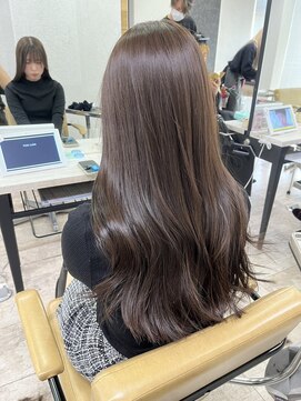 アジールヘア 所沢プロペ通り店(agir hair) エアリーロングミルクティーカラー美髪練馬所沢