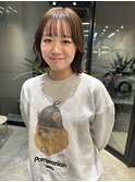 切りっぱなしボブ