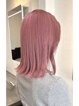 ネイク(Nake) ピンク/ハイトーンカラー/くすみピンク/髪質改善トリートメント