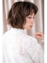 カバーヘア ブリス 北浦和(COVER HAIR bliss)&nbsp;□ミルクティーアッシュ大人ボブパーマ301北浦和20代30代40代