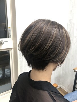 テーラヘアー 君津店(TELA HAIR) ショートボブ×ハイライト【TELA HAIR 君津店】