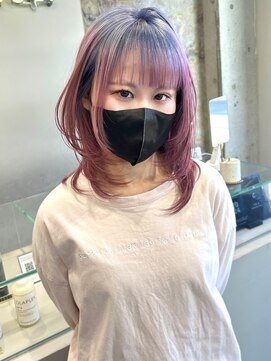 ソル ジングウマエ(SOL JINGUMAE) mayu//水色×ピンクじゅわっとルーツカラーペールトーン