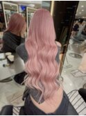 ピンクカラー/レイヤーカット/髪質改善/エクステ/バイカルテ