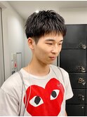 メンズショートシャドウパーマスパイキーショート大人メンズヘア