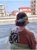 チェリーブラウン和花ゆるアップ