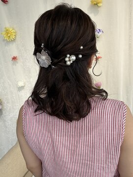 ヘアセット専門サロン by OKINAWA WATABE WEDDING 那覇店 ハーフアップ