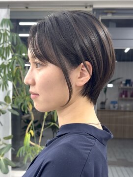 エルヘアメゾン(el. hair maison) ショート＊ダークグレー＊アッシュ＊ショートボブ＊ボブ