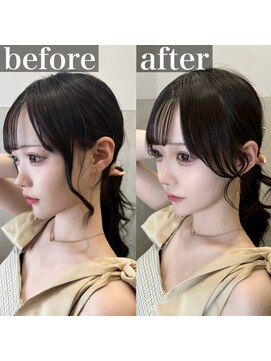 メラク(Merak) 横顔が綺麗に見える 顔まわりレイヤーカット