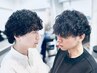【おすすめ】デザインカット+スパイラルパーマ+TR+眉カット（関目店）