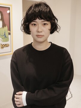 ウィム(wim) 『ボブレイヤーパーマ』オン眉/ボブパーマ/ラフパーマ