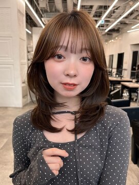 ガーデントウキョウ(GARDEN Tokyo) 【レイヤー/大人可愛い/ミディアム/艶髪/透明感/ベージュ/前髪】