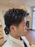 カット＋顔そり+シャンプー　3800円