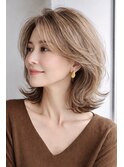 白髪ぼかし脱白髪染め大人レイヤー40代50代60代