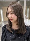 小顔見えする柔らかレイヤー