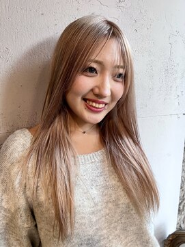 フェンヘアーアイス 中目黒(Fen.hair ici) 夏カラーはミルクティー!レイヤーカットで垢抜け小顔ロング
