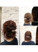 結婚式ヘアアレンジ ハーフアップスタイル♪