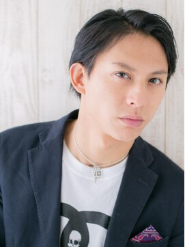 メンズヘア ビーセカンド 草加店(MENS HAIR B-2) アップバング＆セミウエット七三スタイルD(草加)(メンズカット)