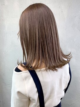 アイティー バイ アルバム 浦和店(IT by ALBUM) ミルクティーベージュ_ココアブラウンフリンジウェーブ_ba279382