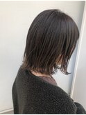大人スモーキーグレージュ×簡単外ハネボブ1