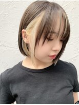 グレイス ヘアドレッシング(grace hair dressing) 【graceヤマザキシンタ】インナーカラー　ブリーチ　ミニボブ