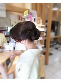 入学式お母様ヘアセット着付け