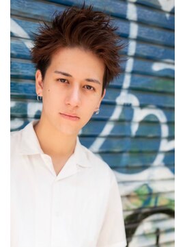 オースティン 門前仲町(AUSTIN) ツイストパーマ七三オールバックマッシュウルフスリークショート