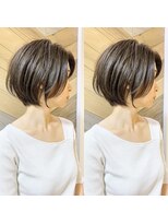 ネオリーブ モカ 川崎チネチッタ店(Neolive mocca)&nbsp;大人美人ショート 大人可愛い 小顔前下がり アッシュ 川崎