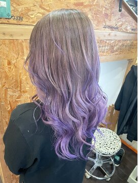 アド ヘア プレイス(adon hair place) ラベンダーバレイヤージュ