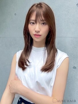 オーブ ヘアー ララ 小倉店(AUBE HAIR lala) 20代・30代_髪質改善/顔回りレイヤーロング