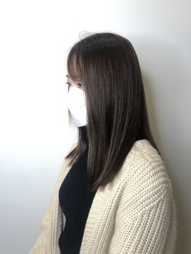 ゼンドットカラスマ(Zen.karasuma) ココアベージュ×ロング×地毛風ストレート