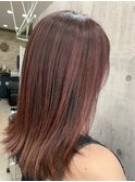 #ピンクメッシュ  #トリートメントカラー #艶髪ストレート