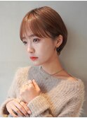 大人かわいいハンサムショート/丸みショート