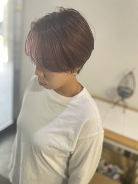 ヘアアンドスペース ベロン(hair&space velon) ピンクショート