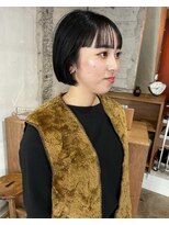 ユニ(uni)&nbsp;黒髪ボブ/ミニボブ/ボブ/20代/30代/40代