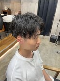 【VENTI 竹内】 センターパート×ツイストスパイラルパーマ