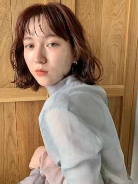 ベル 銀座5丁目店(Belle) シースルーバングのゆるふわbobパーマ【Belle銀座】