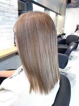 エイト 沖縄豊崎店(EIGHT toyosaki) 【EIGHT 豊崎】お客様スタイル_ハイライトミルクティーベージュ