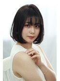 大人愛されナチュラル小顔ボブスタイル♪