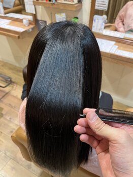 ヘアーメイク アンニコ(hair make an nico)の写真/いつまでも触っていたくなるような手触り抜群の美髪に＊髪の状態に合わせて施術するから効果も長持ち◎