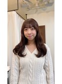 【顔周りカットSayaka】秋カラー / ラベンダーほんのりブラウン