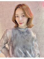 レーヴバイロンド 仙台(Reve by Lond)&nbsp;韓国風レイヤーショートボブ髪質改善縮毛矯正メルティカラー仙台