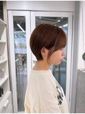 丸みショート/小顔カット/前髪あり