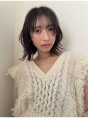 ボブレイヤー 外ハネボブ シースルー前髪 ぱっつん前髪 レイヤー