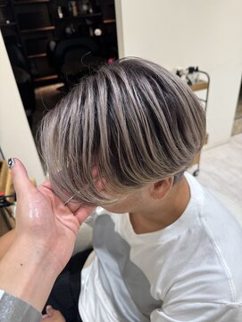 バース 梅田中崎町店(BIRTH) 50代40代白髪ぼかしシルバーメッシュバレイヤージュ